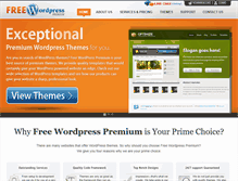 Tablet Screenshot of freewordpresspremium.com